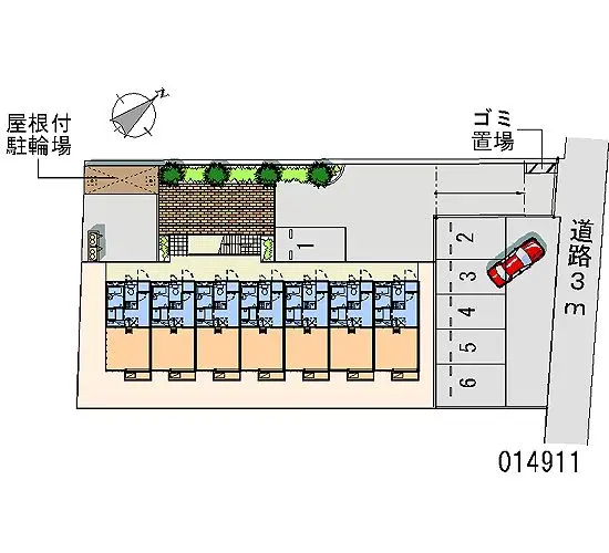 ★手数料０円★藤沢市善行６丁目　月極駐車場（LP）